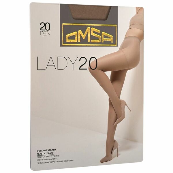 Колготки женские Omsa Lady 20 den бежевые размер 3