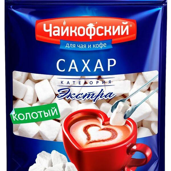 Сахар Чайкофский Экстра колотый 450г