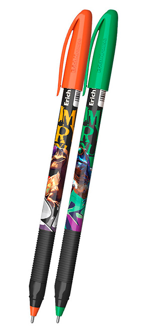 

Ручка шариковая ErichKrause U-109 Stick&Grip Dino Art 1.0, Ultra Glide Technology, цвет чернил синий, в ассортименте, 1 шт.