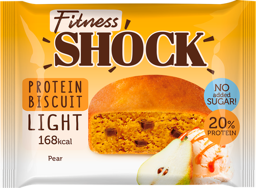 

Бисквит протеиновый FitnesShock Груша (без сахара) 40 г