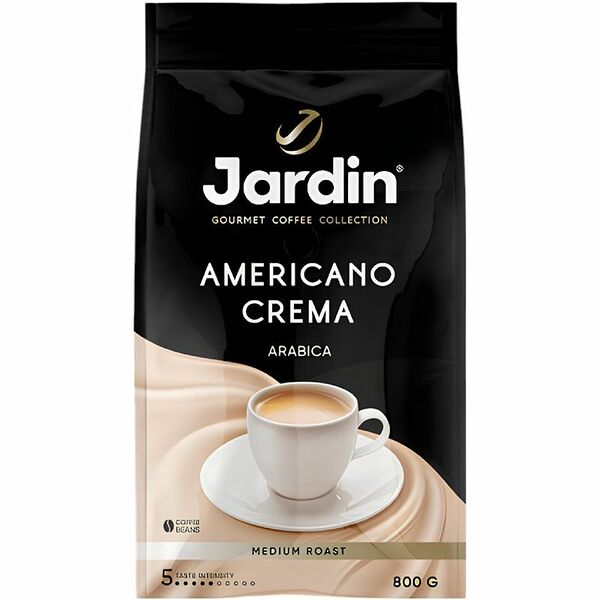 Кофе в зернах Jardin Americano Crema Arabica medium roast 800 г