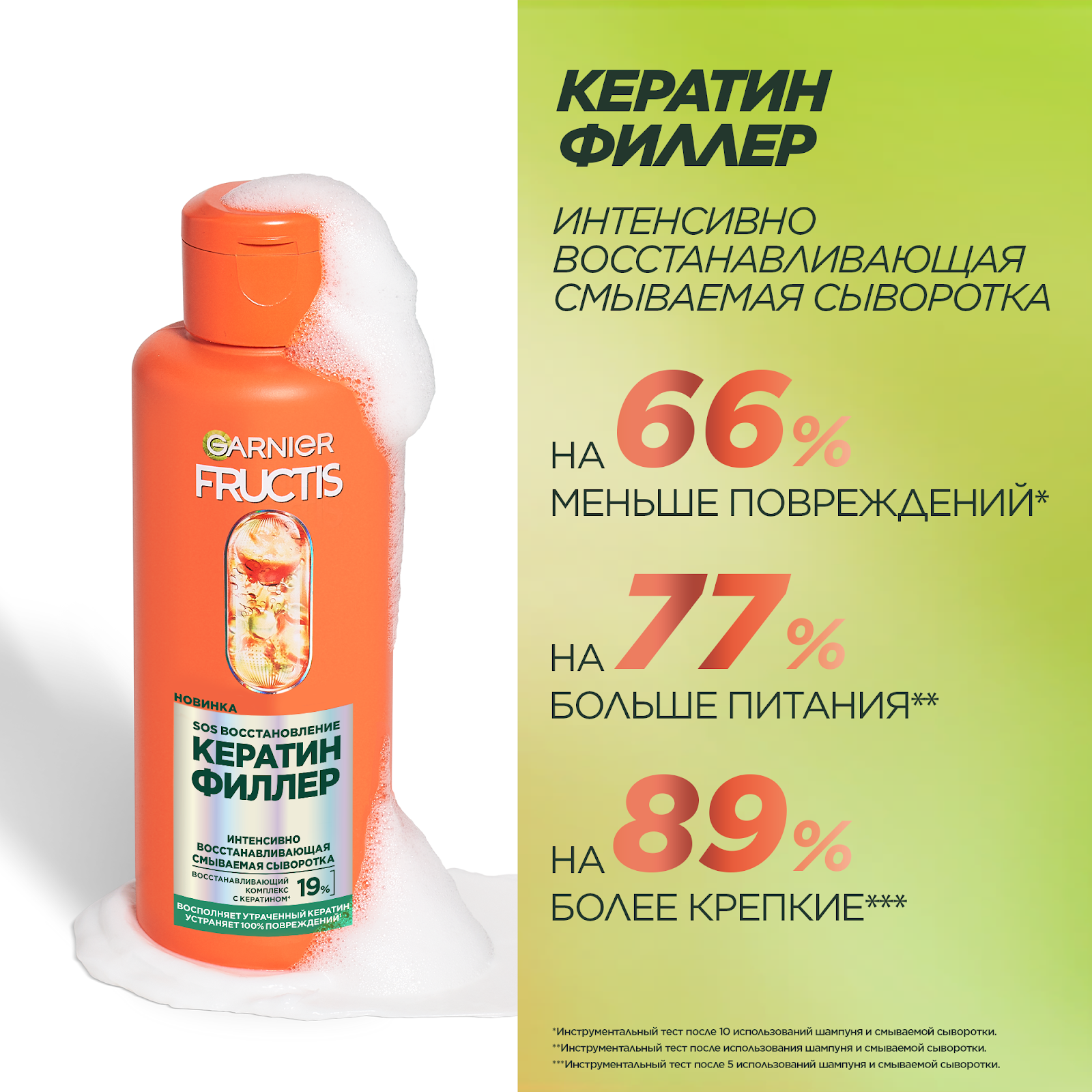 

Интенсивно восстанавливающая смываемая сыворотка Garnier Fructis SOS Восстановление 200 мл