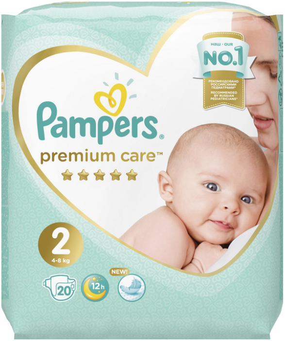 

Подгузники Pampers Premium Care размер 2 20 шт.