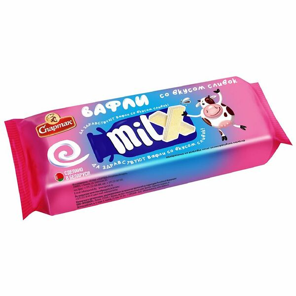 Вафли Milx со сливками 72 г