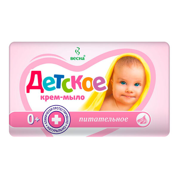 Крем-мыло Весна Детское питательное 0+ 90 г