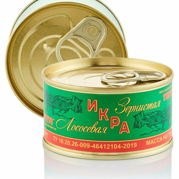 Икра Зернистая Лососевая красная ТМ Тунгутун, 140г