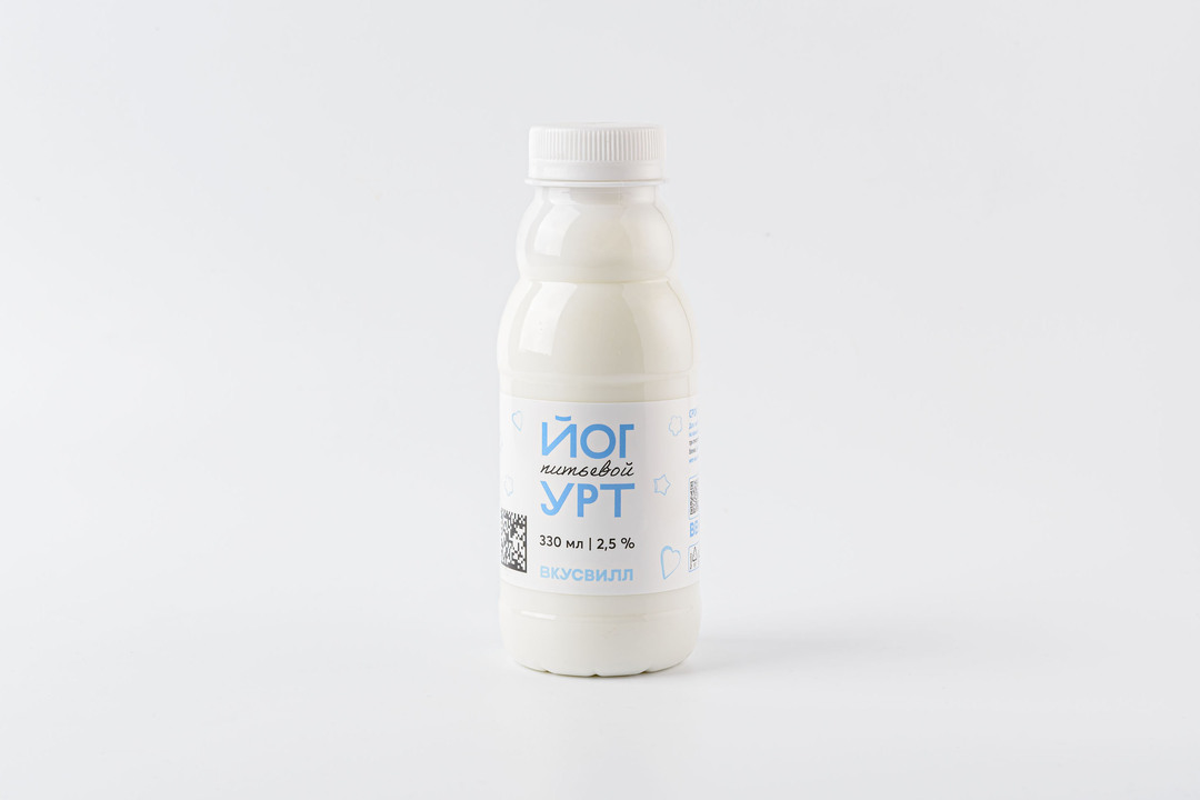 

Йогурт питьевой ВкусВилл 2.5% 330 мл