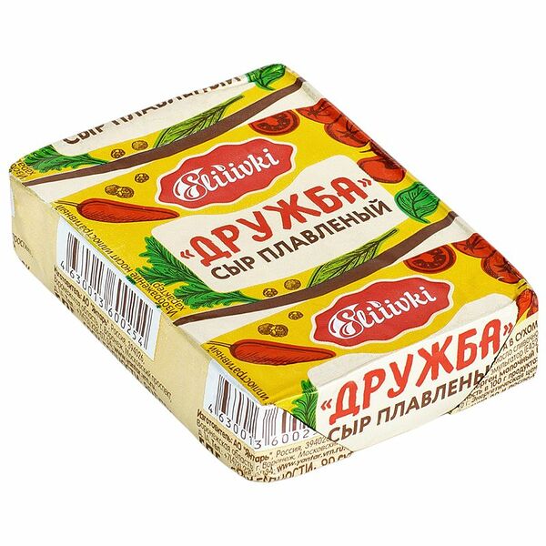 Сыр Sliiivki Дружба плавленый 55% 70г