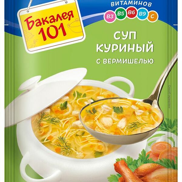 Суп Бакалея 101 Куриный с вермишелью 60 г
