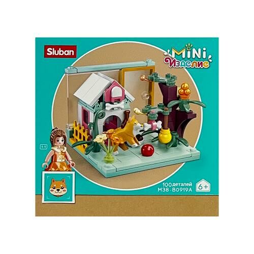 Конструктор Sluban мини комната с питомцем, 1 шт. в ассортименте