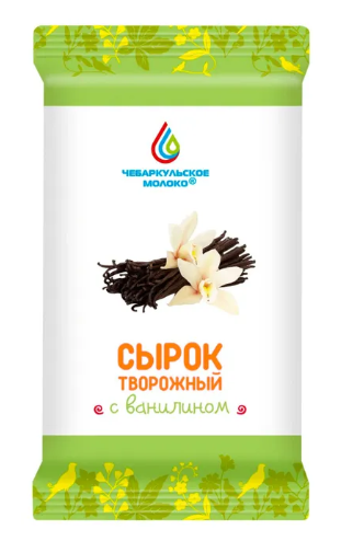 

Сырок Чебаркульское Молоко творожный сладкий с ванилином 10% флоу-пак 90 г