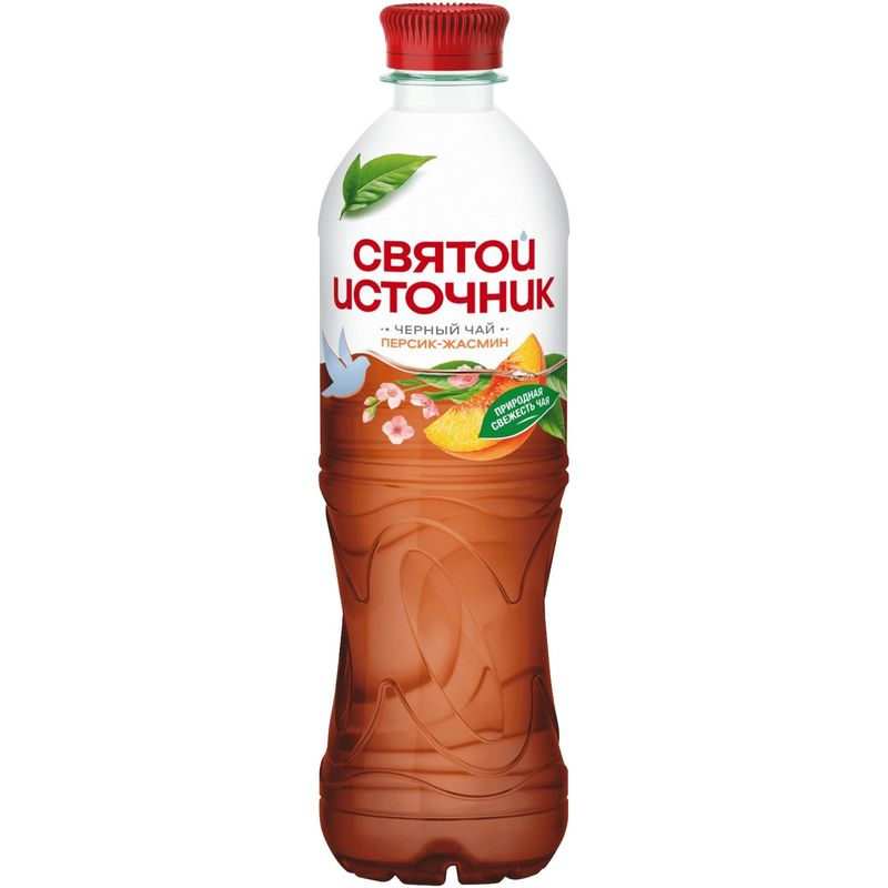 

Напиток безалкогольный Святой Источник черный чай со вкусом персик-жасмин 500 мл