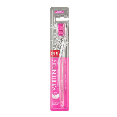 

Зубная щетка Splat Professional Whitening Medium инновационная, средней жесткости, цвет в ассортименте