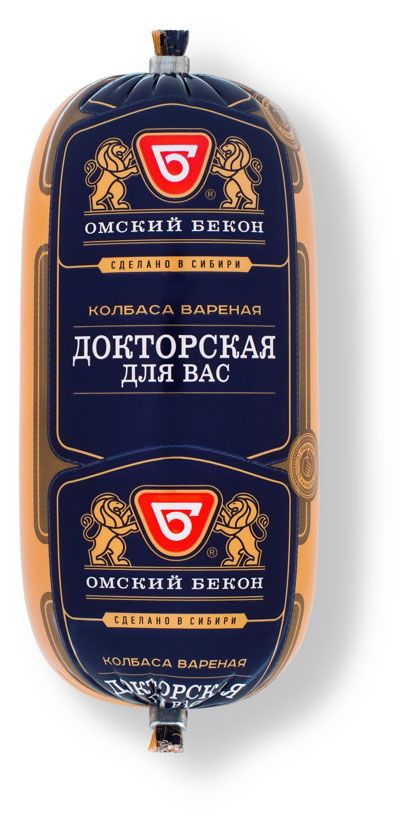 

Колбаса вареная Омский Бекон Докторская Для Вас 450 г