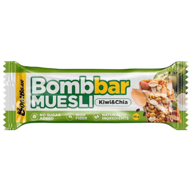 

Батончик BombBar Киви-Чиа мультизлаковый 45 г