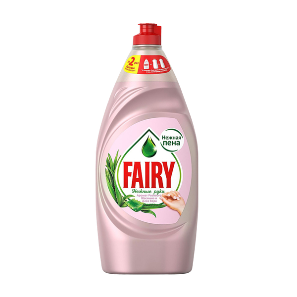 Средство Fairy для мытья посуды нежные руки розовый жасмин и алоэ вера 900 мл