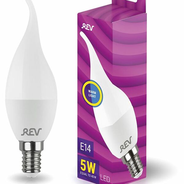 Лампа светодиодная Е14 5 Вт ТМ Rev (Рев)