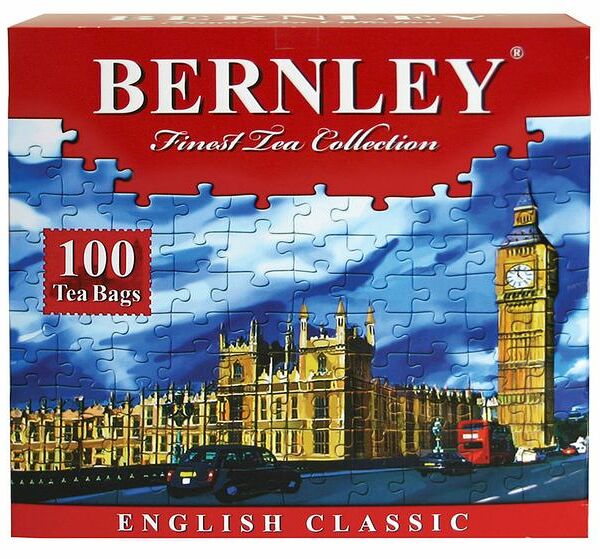 Чай черный Bernley English Classic 100 пакетиков, 200 г