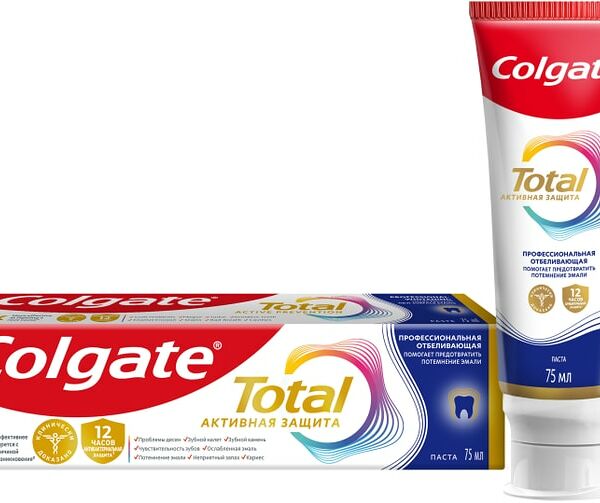 Зубная паста Colgate Total 12 Профессиональная Отбеливающая 75 мл