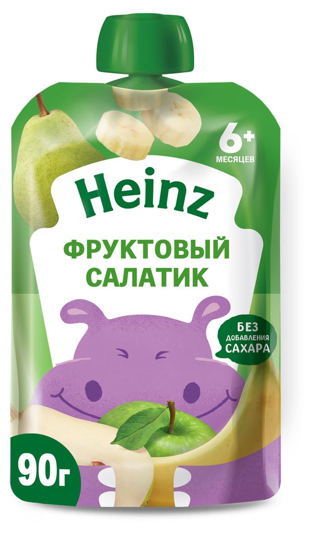 

Пюре фруктовое Heinz Фруктовый салатик с 6 месяцев, 90 г