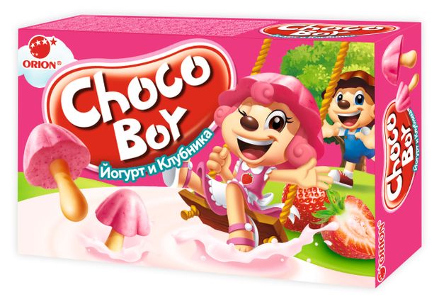 

Печенье Orion Choco Boy Йогурт и клубника 40 г