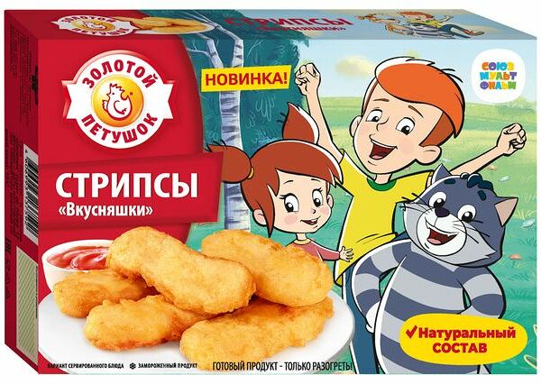 Стрипсы куриные Вкусняшки ТМ Золотой Петушок 300 г