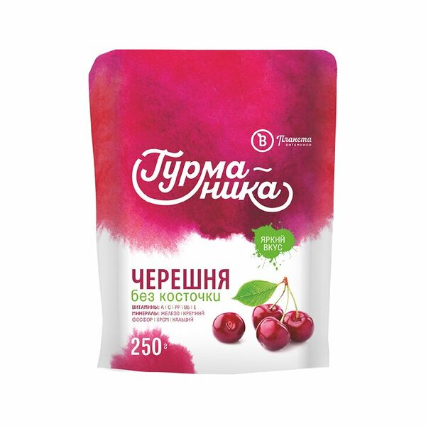 Черешня Планета витаминов Гурманика без косточек быстрозамороженная 250 г