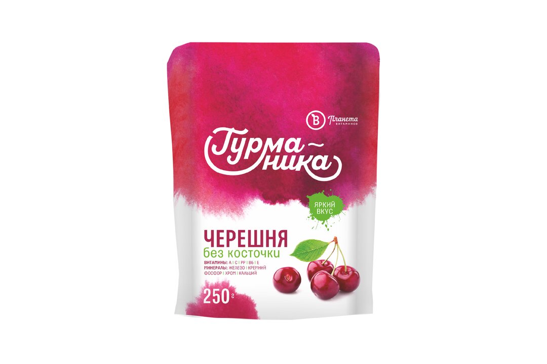 

Черешня Планета Витаминов Гурманика без косточек быстрозамороженная 250 г