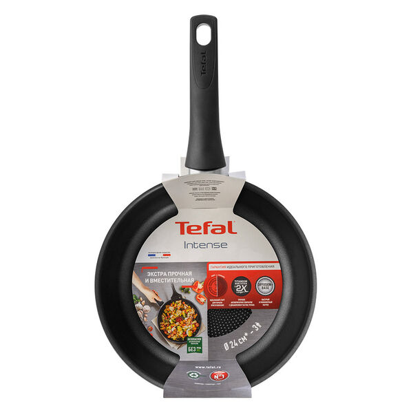 Сковорода Tefal Intense 24см, антипригарное покрытие штампованный алюминий Арт. 04219124