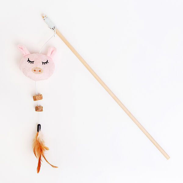 Игрушка для кошек Petmax Дразнилка Свинка с мататаби