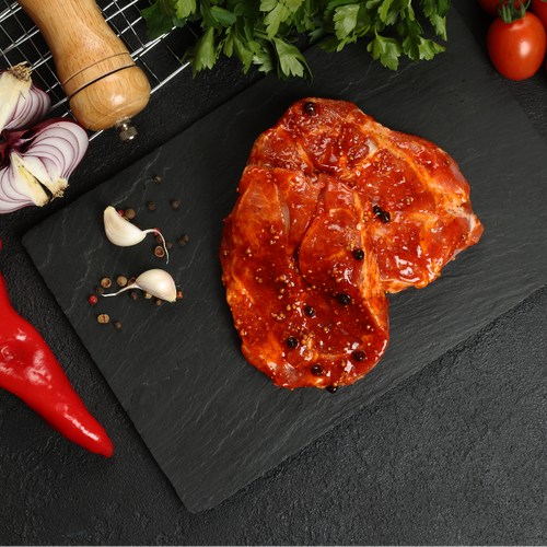 

Стейк из свиной шеи Лента Fresh в можжевеловом маринаде вес