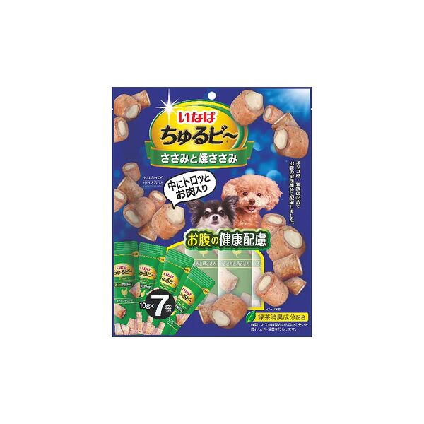 Лакомство для собак Inaba Churu Bee Запеченные трубочки для здоровья ЖКТ Курица 70 г