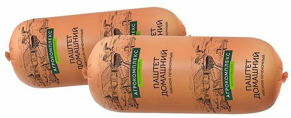 Паштет Агрокомплекс Домашний печеночный из свиной печени охлажденный 1 шт.