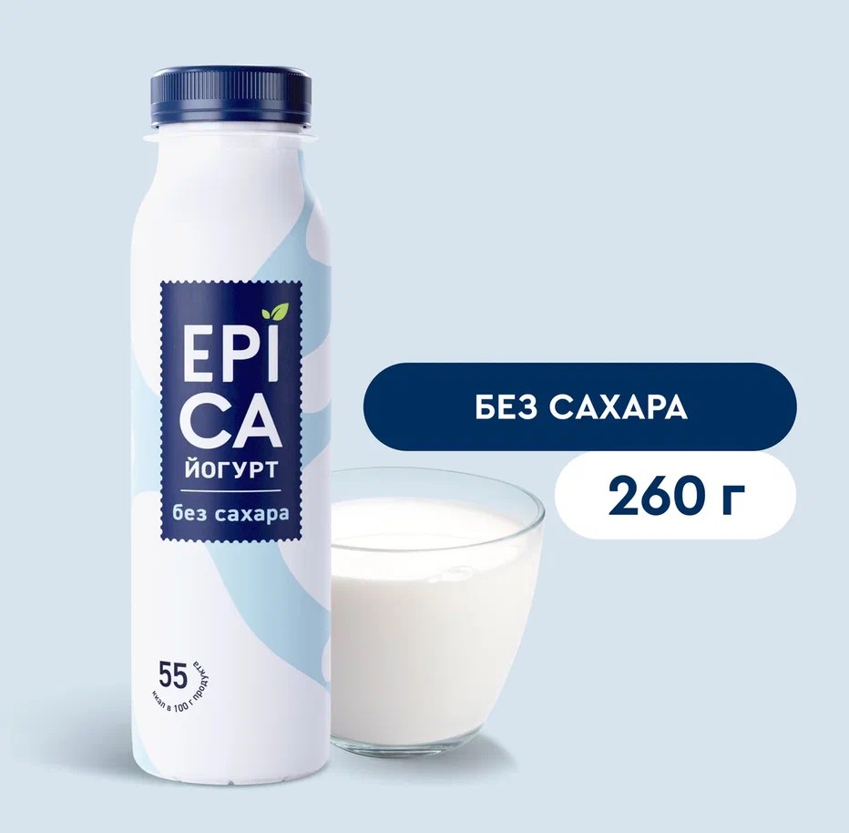 

Йогурт питьевой Epica натуральный 2.9% без сахара 260 г