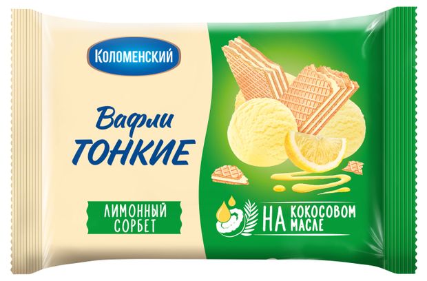 

Вафли Коломенские тонкие Лимонный сорбет 100 г