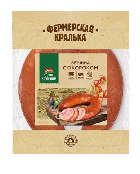 

Ветчина Село Зеленое Фермерская кралька с окороком кат. В 350 г