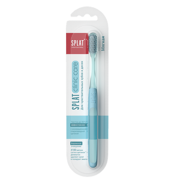 Зубная щетка Splat Professional Clinic Care мягкая, цвет в ассортименте