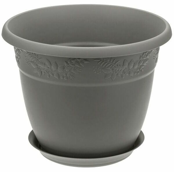 Кашпо для цветов Idea Рябина французский серый 7.5 л