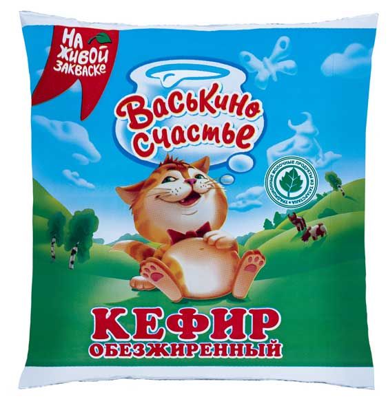 

Кефир Васькино Счастье 0,5% 450 мл