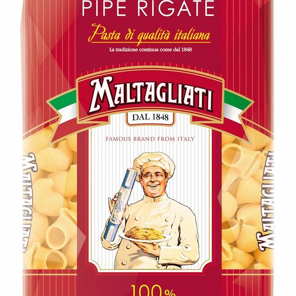 Изделие макаронное Maltagliati Pipe Rigate 096 Рожок крупный 450 г