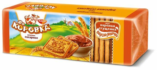 Печенье сахарное Коровка с вареной сгущенкой 280 г