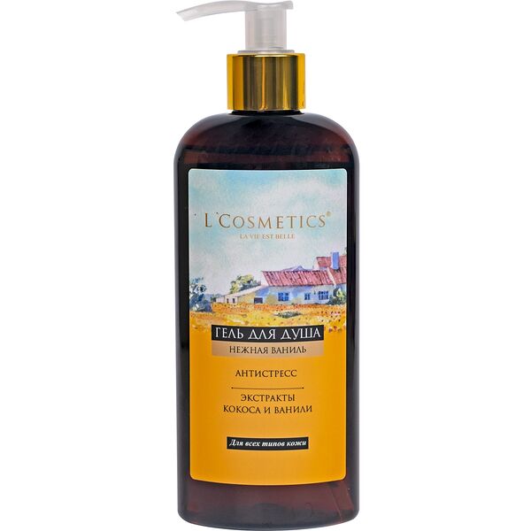 Гель для душа L`Cosmetics Нежная ваниль 250 мл