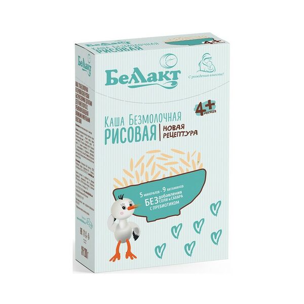 Каша безмолочная Беллакт Рисовая обог вит мин 200г ДП
