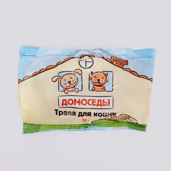 Семена для выращивания травы для кошек 50 г