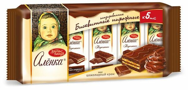 Пирожное Алёнка бисквитное со вкусом шоколадного крема 200 г
