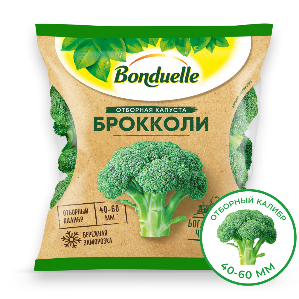 

Брокколи замороженные Бондюэль, фермерские, 400 г
