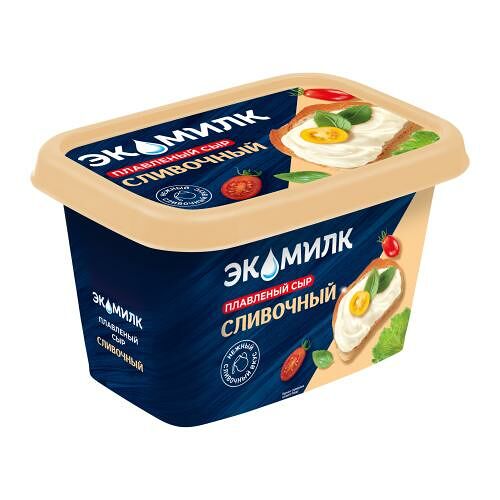 Сыр Экомилк плавленый Сливочный 55% 350 г