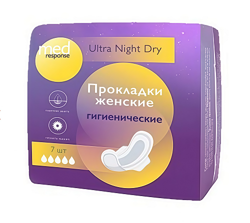 Прокладки Medresponse ультра ночные 7 шт.