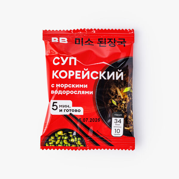 Суп корейский с морскими водорослями 10 г