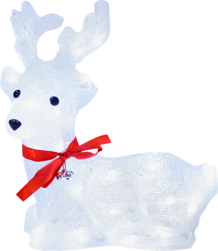 

Фигура светодиодная Homeclub Северный олень 40 LED холодный белый на батарейках IP44 Арт. WPS230255 30 см